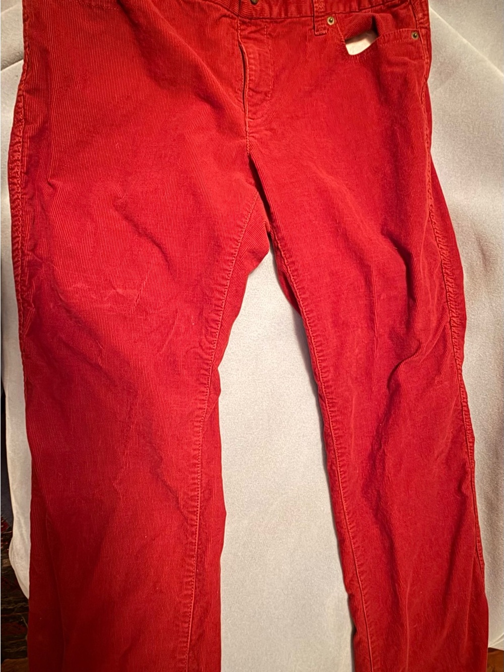 J Crew Vintage Red Corduroy Pants